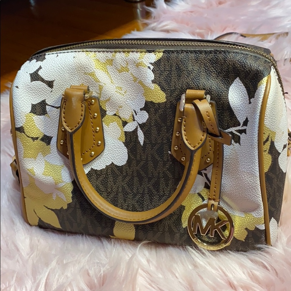 Michael Kors Brown flower bag